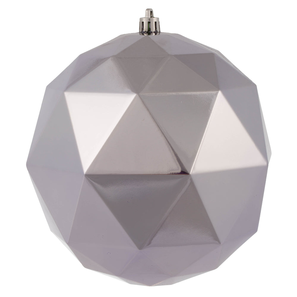 6" Lilac Shiny Geo Ball