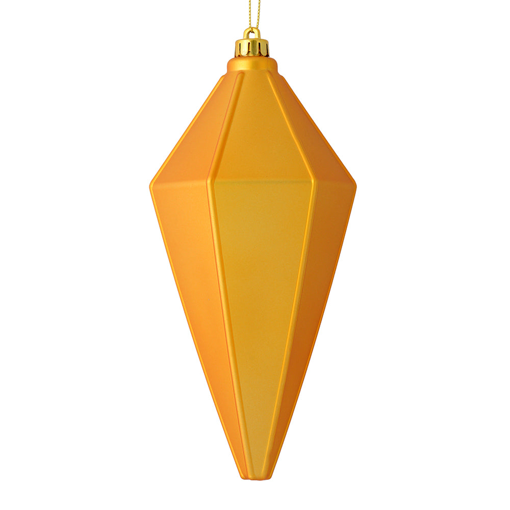 7" Honey Gold Matte Lantern Ornamnt