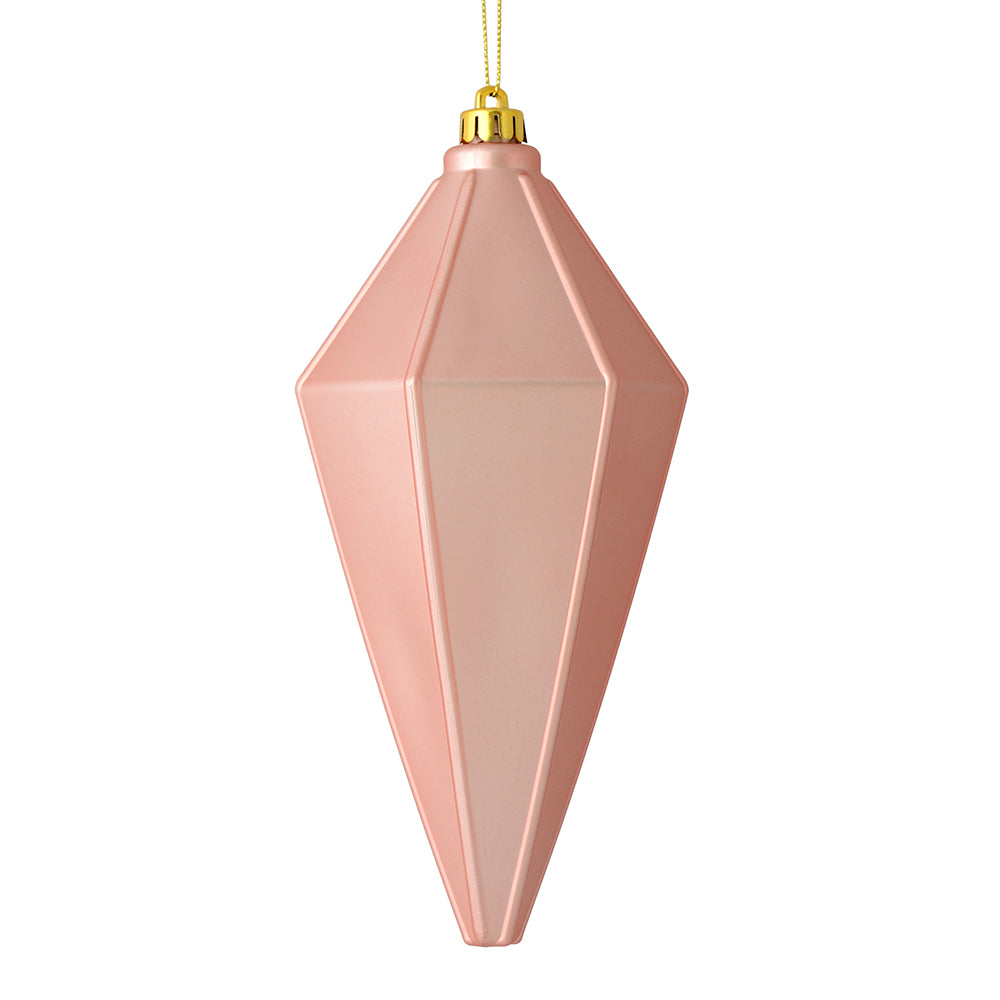 7" Rose Gold Matte Lantern Ornament