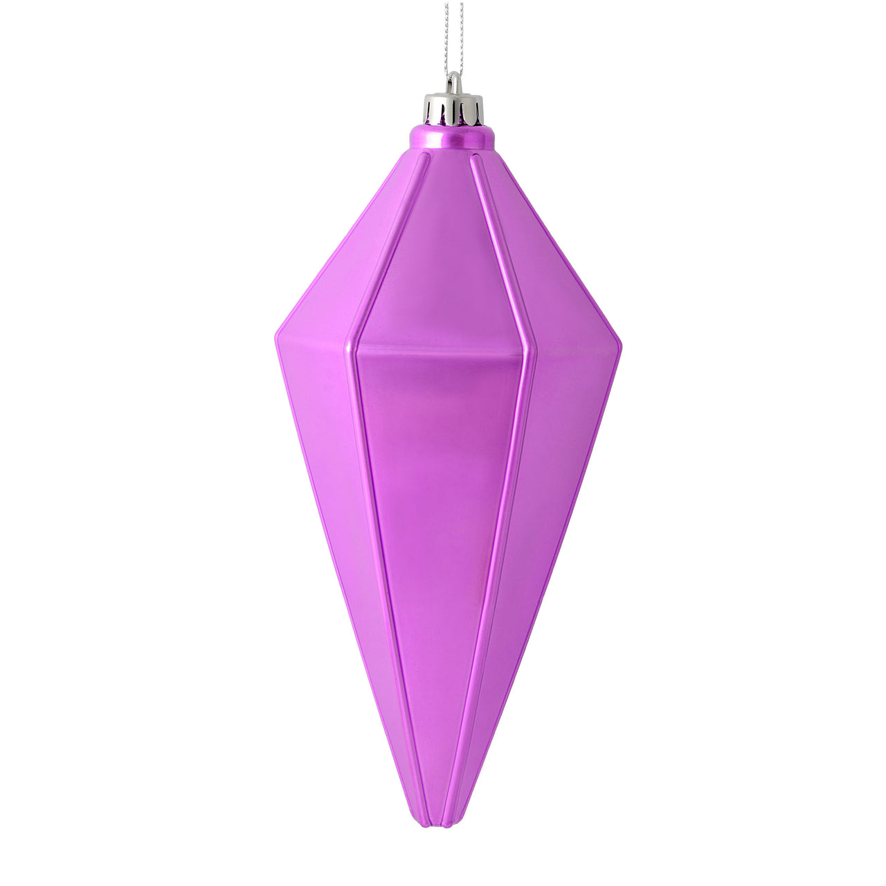 7" Orchid Shiny Lantern Ornament