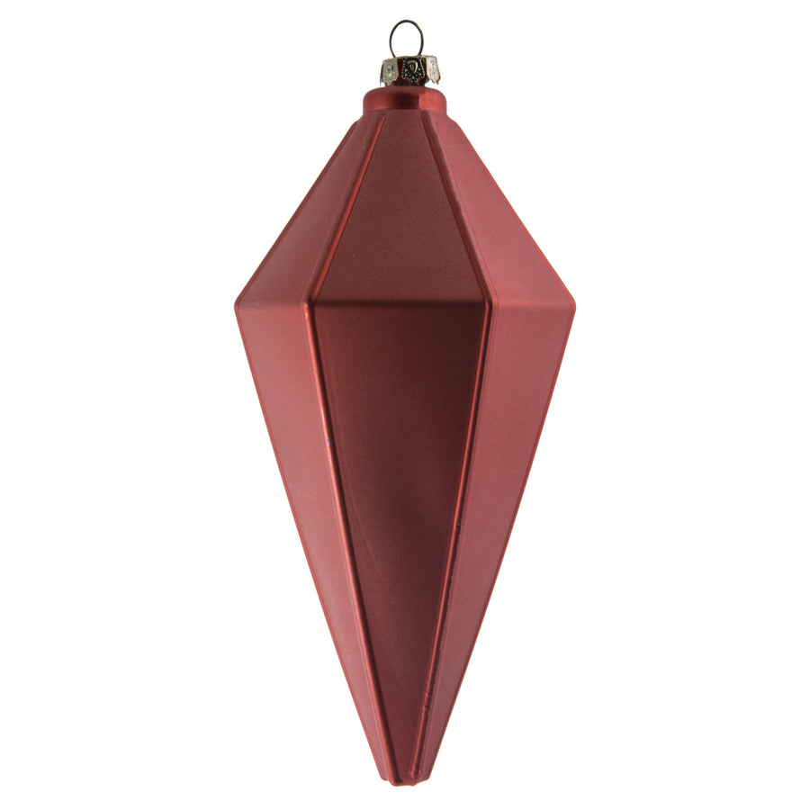 7" Coral Matte Lantern Ornament