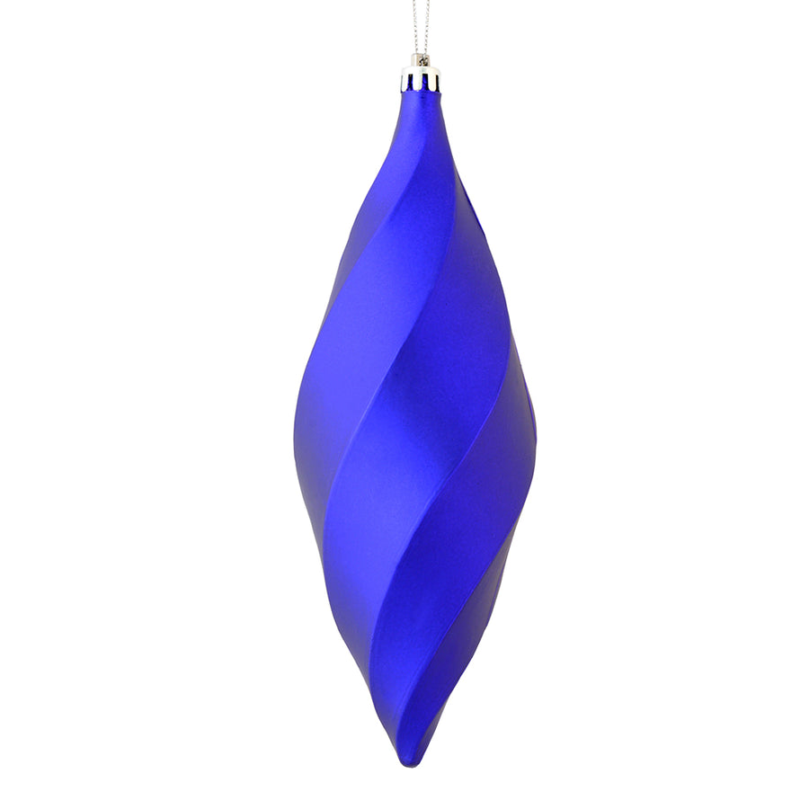 8" Purple Matte Swirl Finial