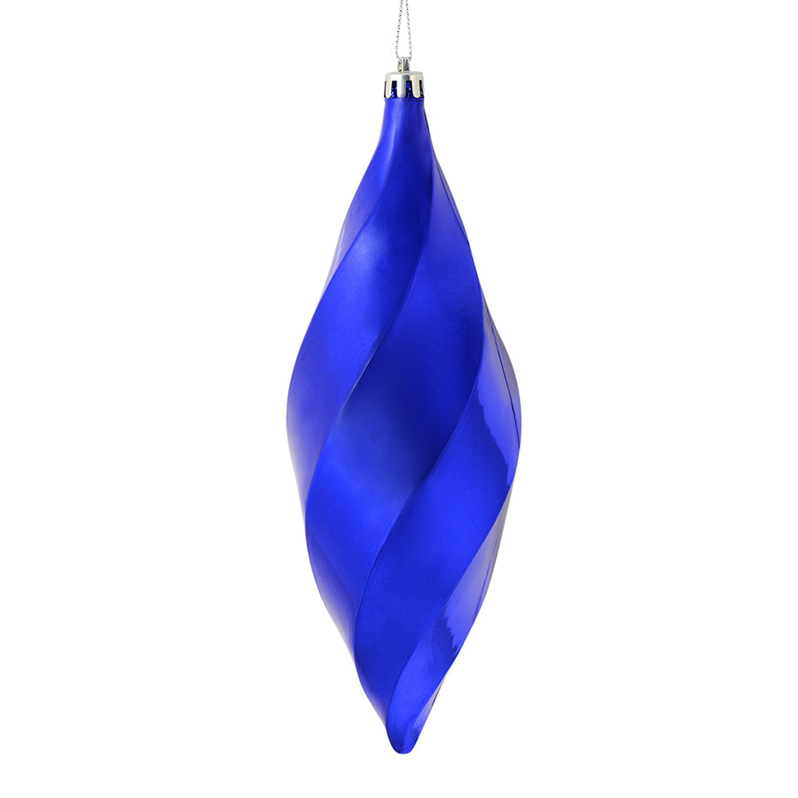 8" Purple Shiny Swirl Finial