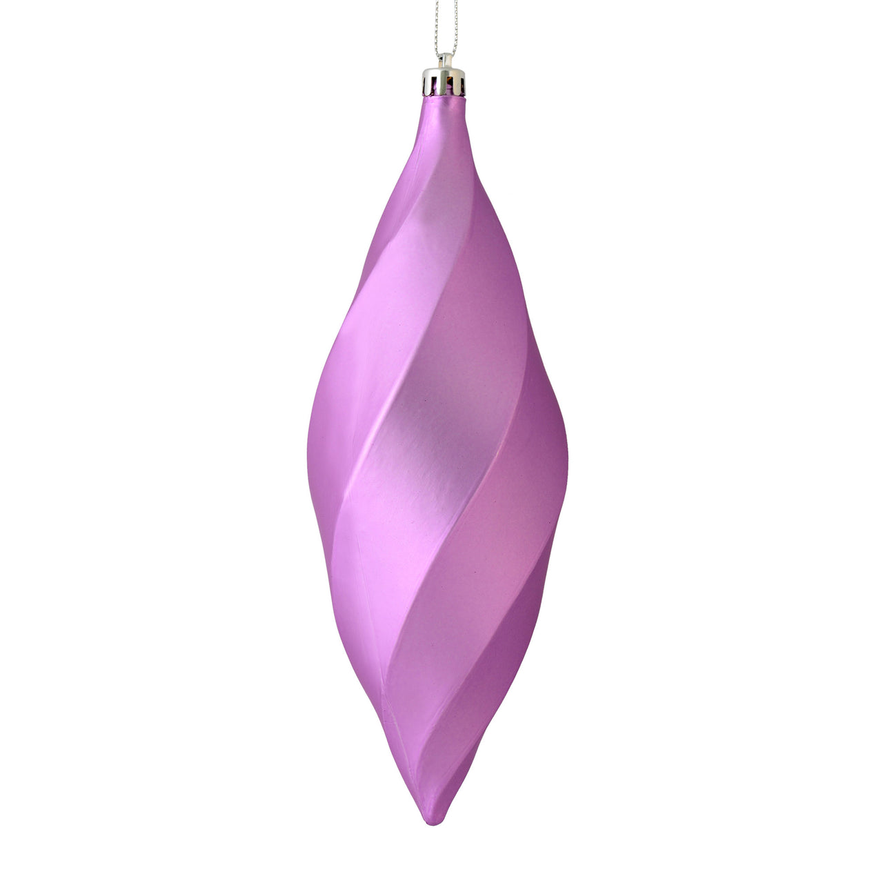 8" Orchid Matte Swirl Finial