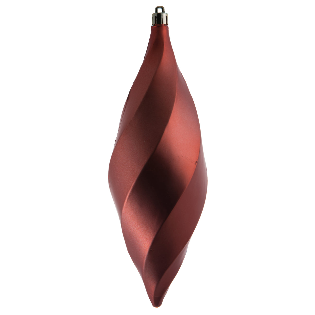 8" Coral Matte Swirl Finial