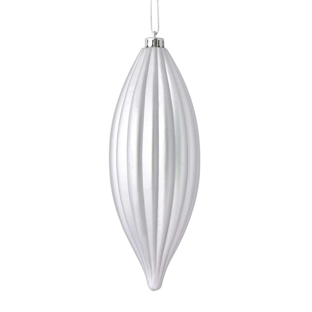 8" Silver Matte Line Finial