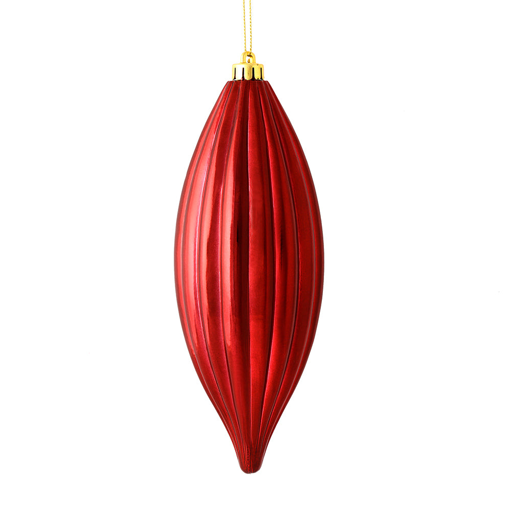 8" Wine Shiny Line Finial