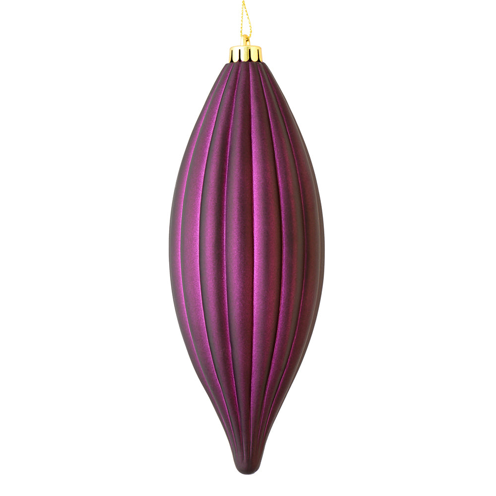 8" Plum Matte Line Finial