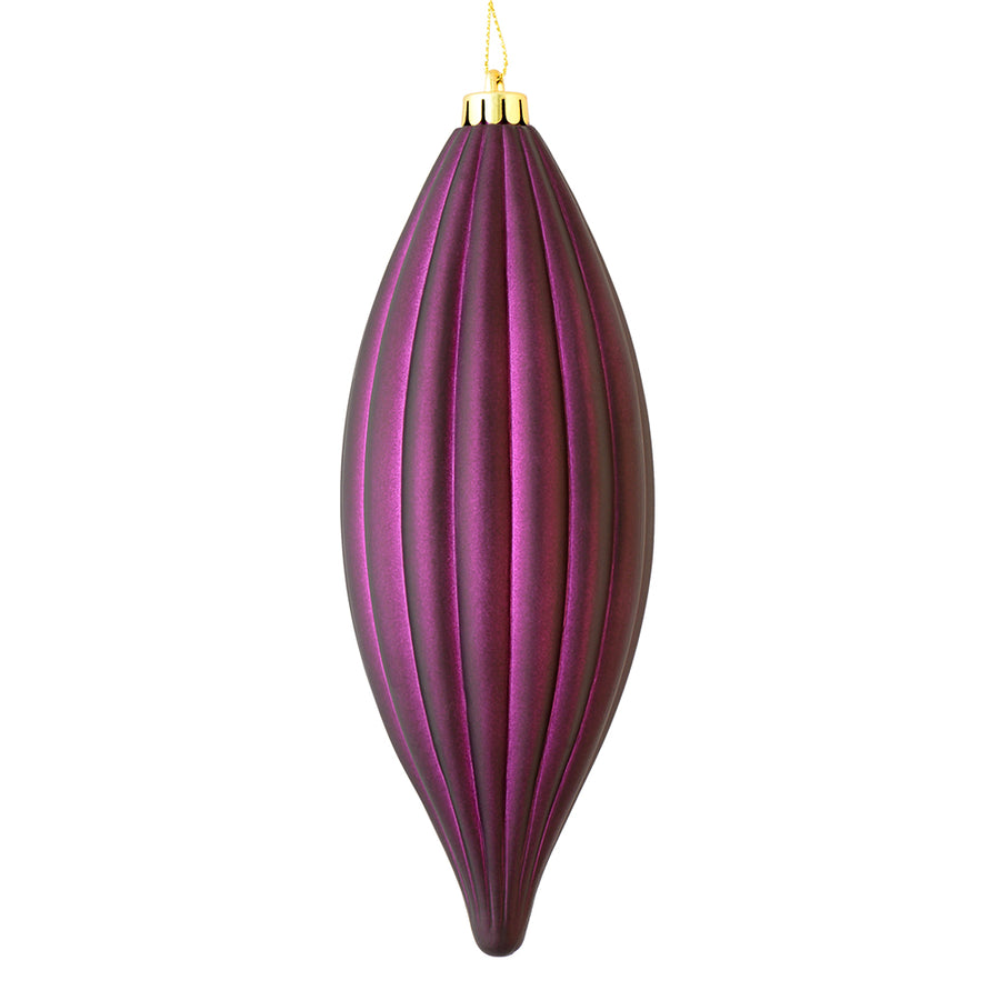8" Plum Matte Line Finial