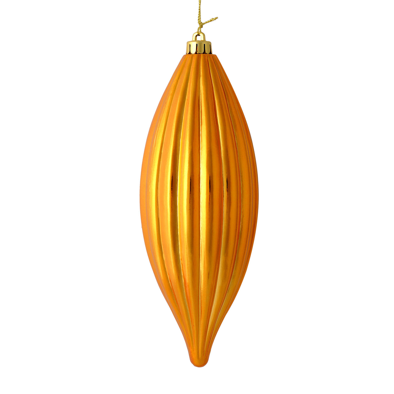 8" Antiq Gold Shiny Line Finial