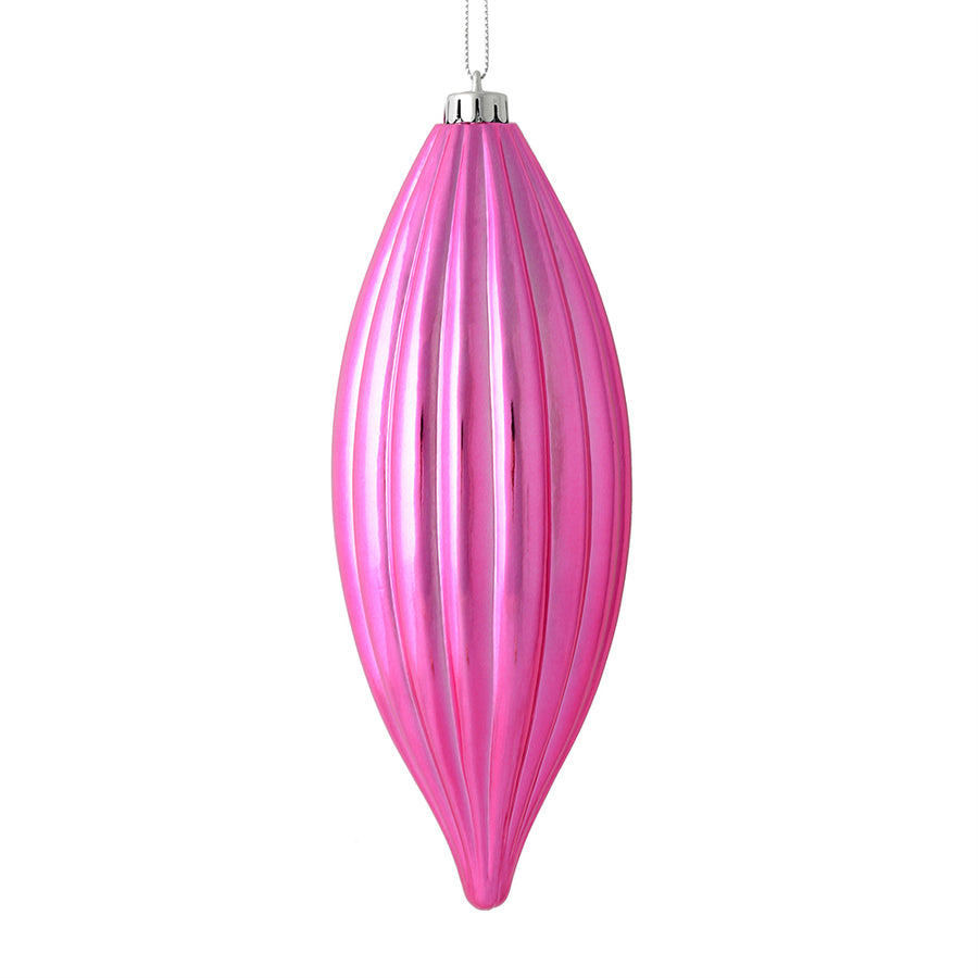 8" Mauve Shiny Line Finial