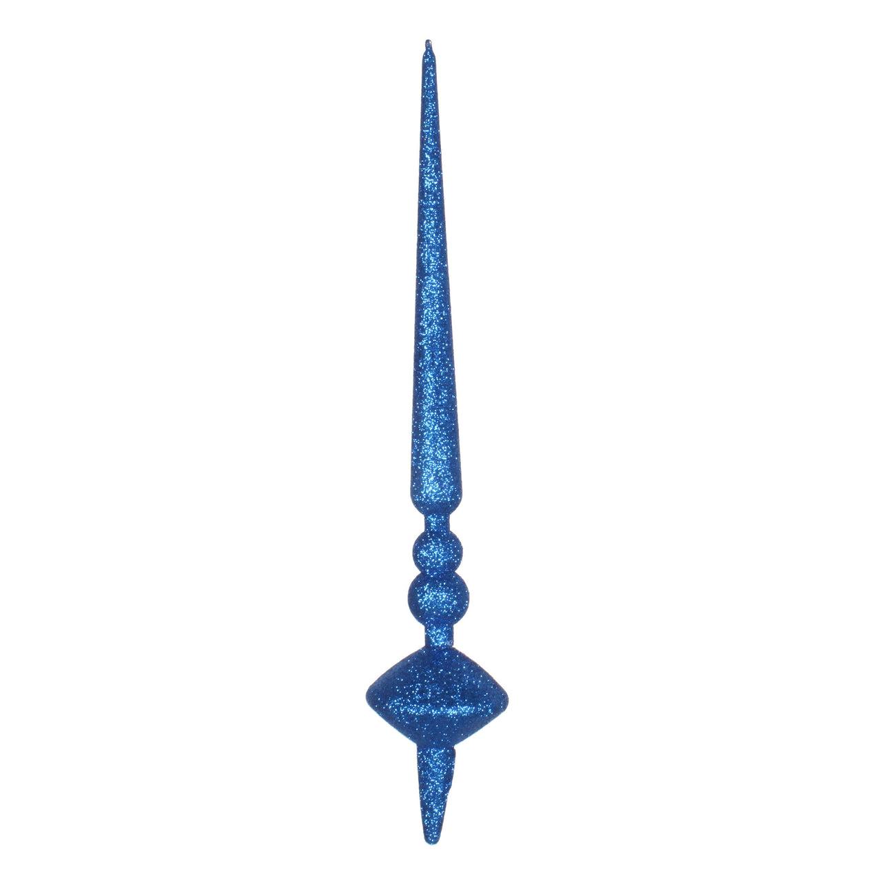 12" Blue Glitter Cupola Finial
