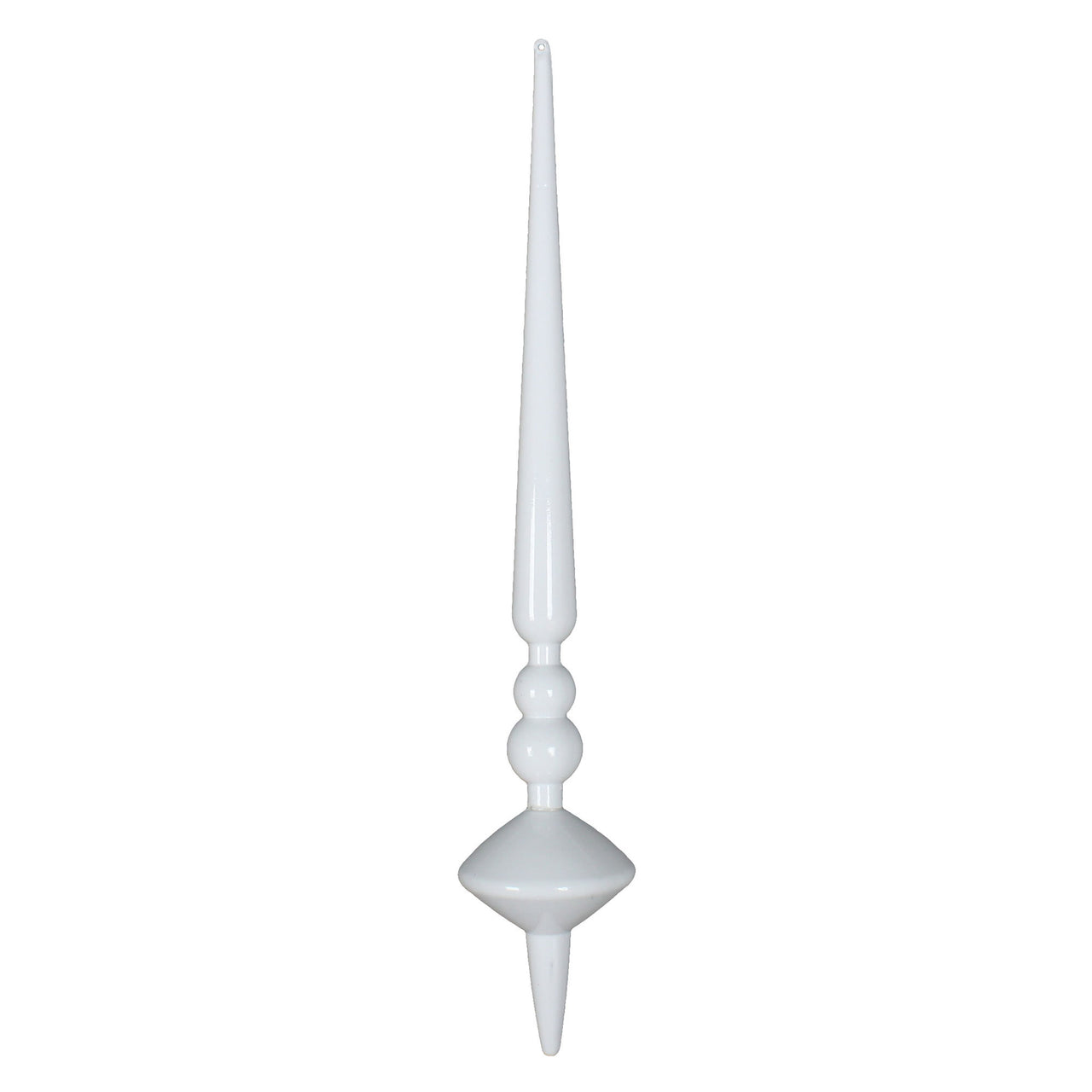 12" White Shiny Cupola Finial