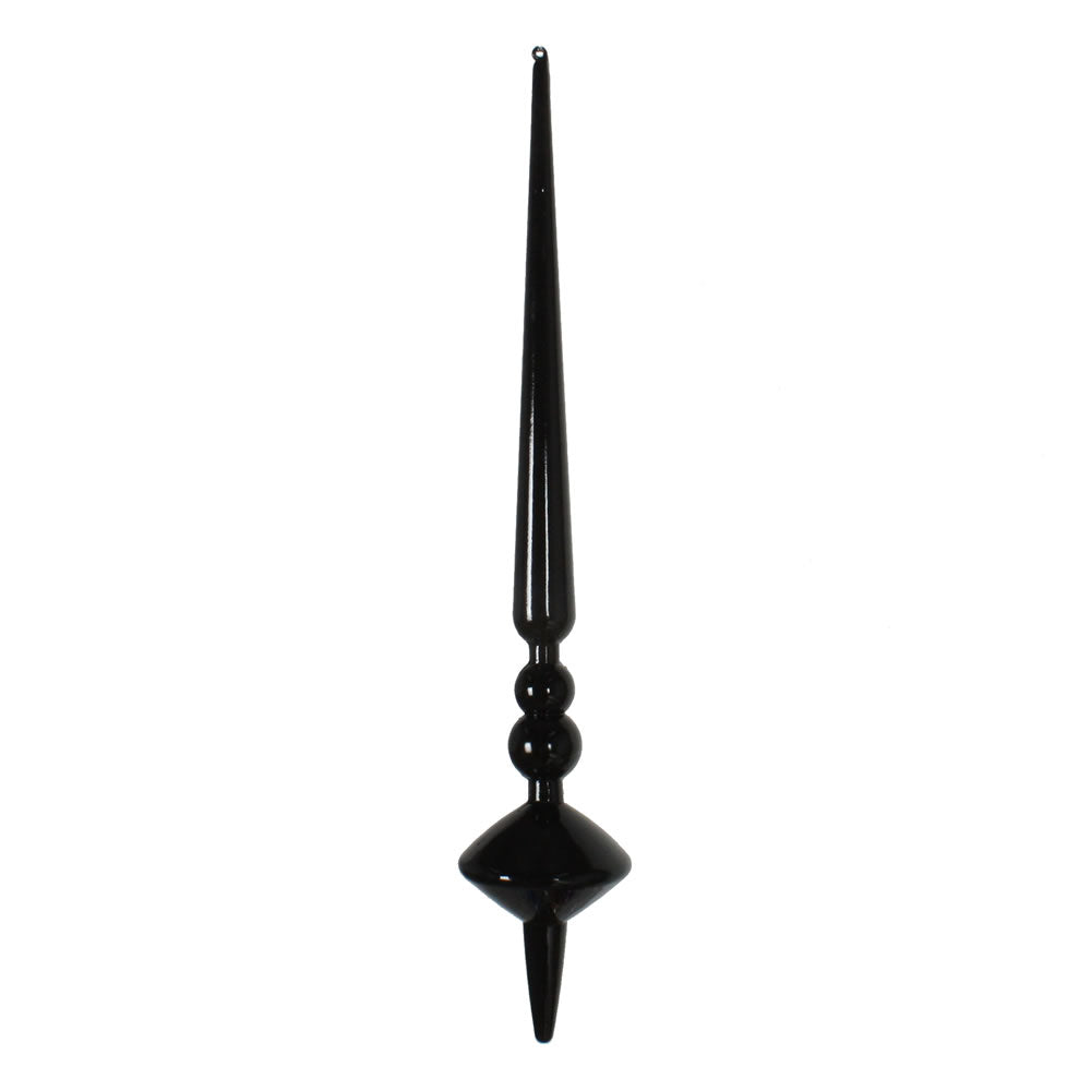 12" Black Shiny Cupola Finial