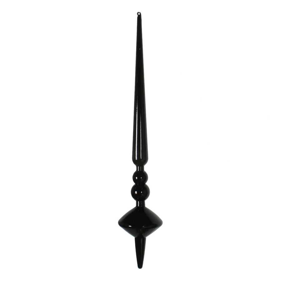 12" Black Shiny Cupola Finial