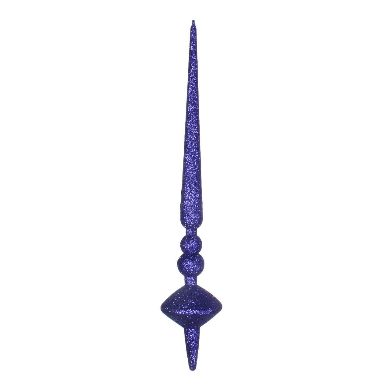 12" Cobalt Blue Glitter Cupola Finial