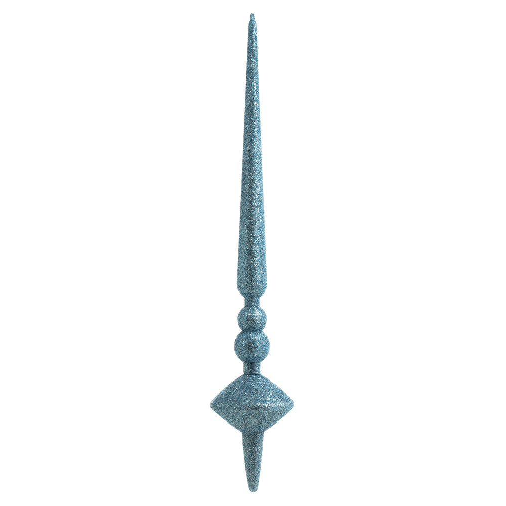 12" Periwinkle Glitter Cupola Finial