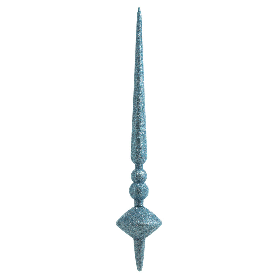 12" Periwinkle Glitter Cupola Finial