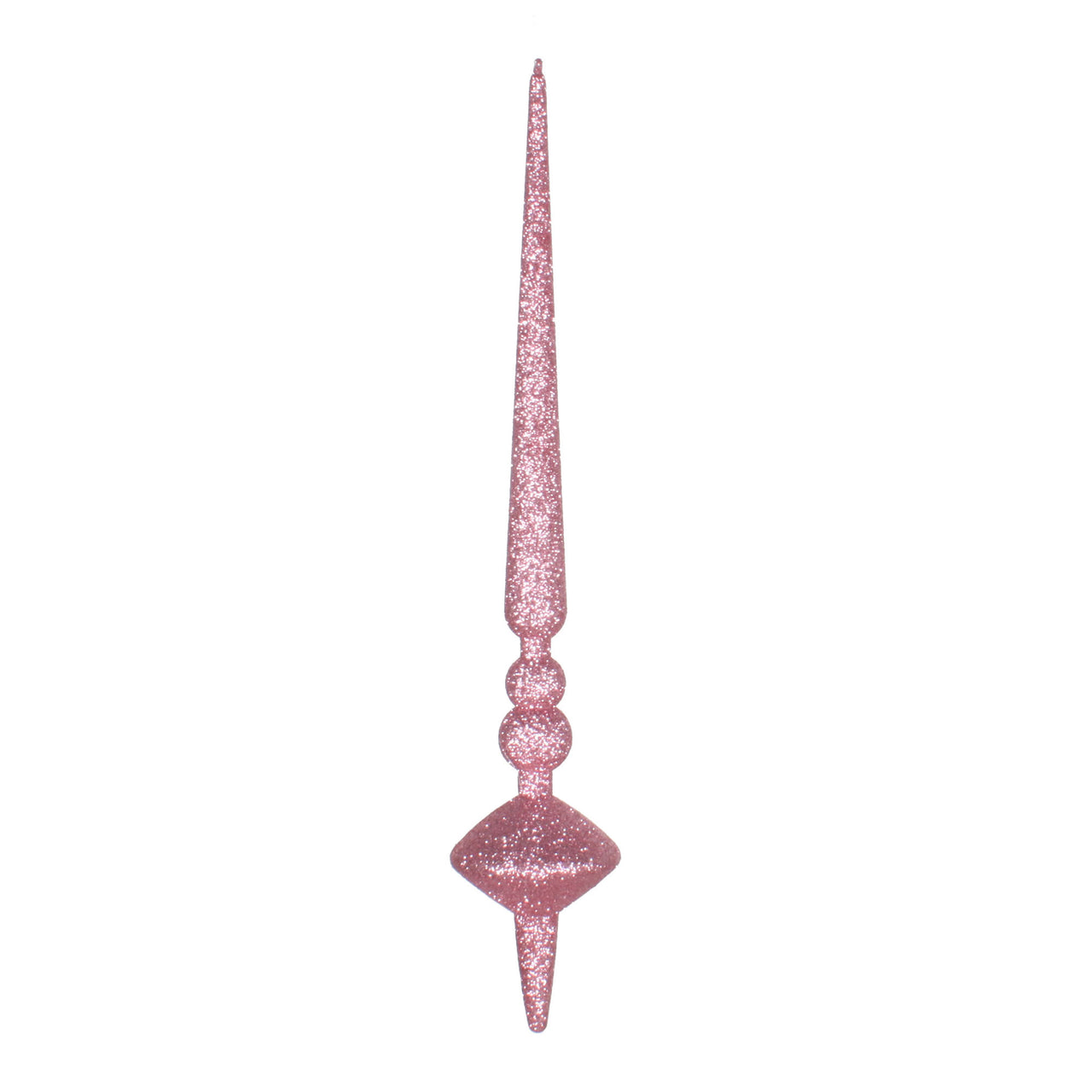 12" Mauve Glitter Cupola Finial