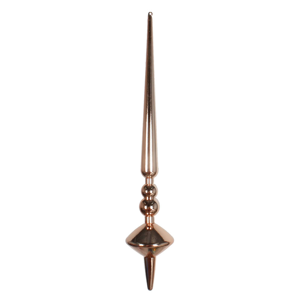 12" Rose Gold Shiny Cupola Finial