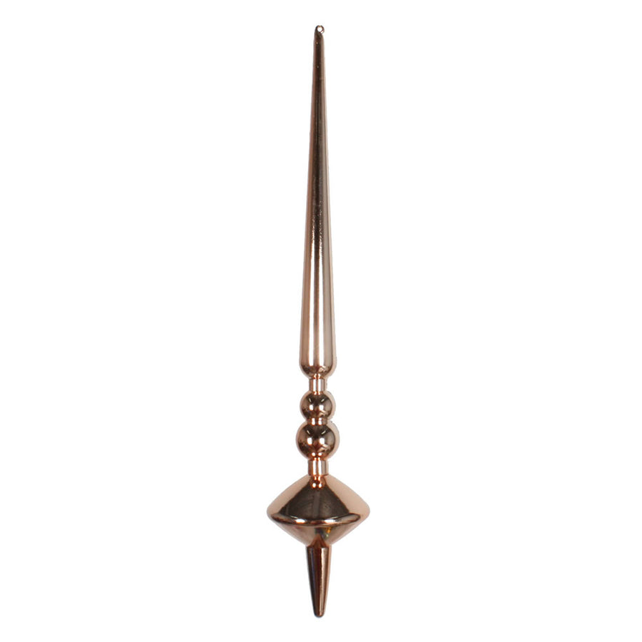 12" Rose Gold Shiny Cupola Finial