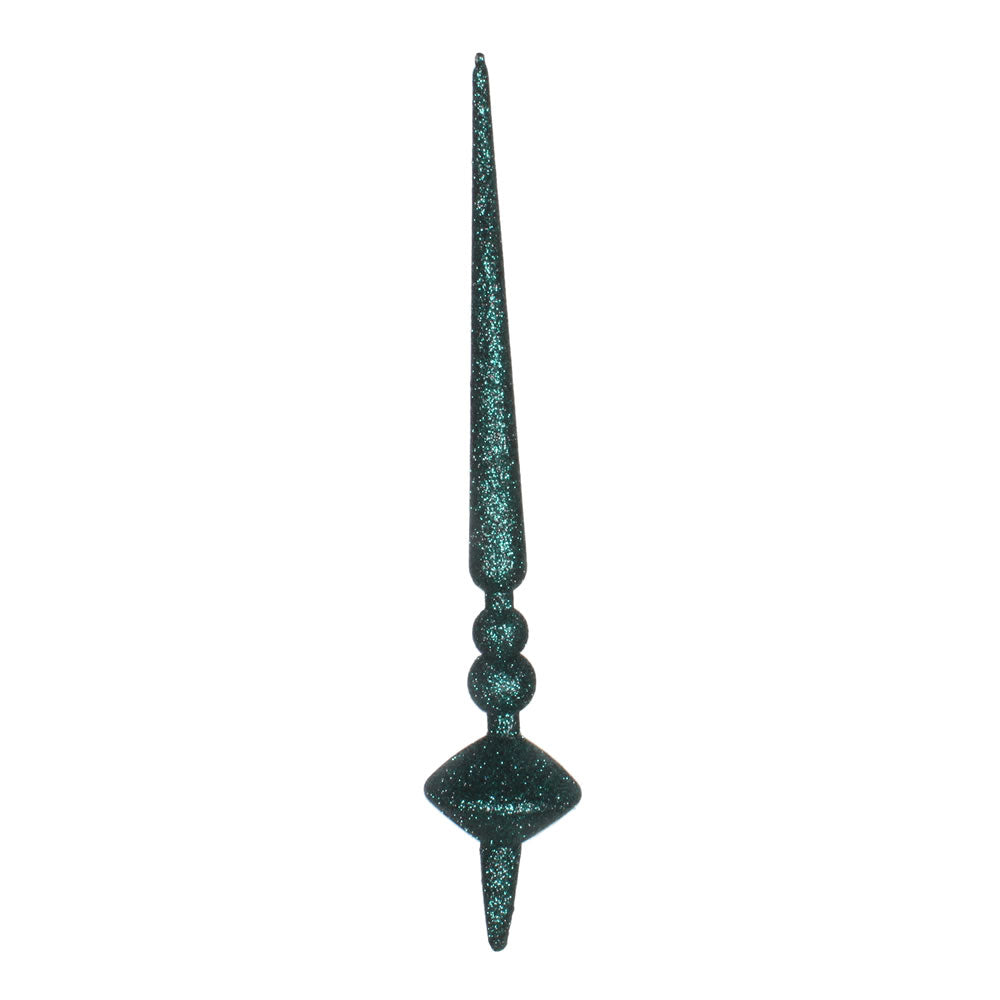 12" Sea Blue Glitter Cupola Finial
