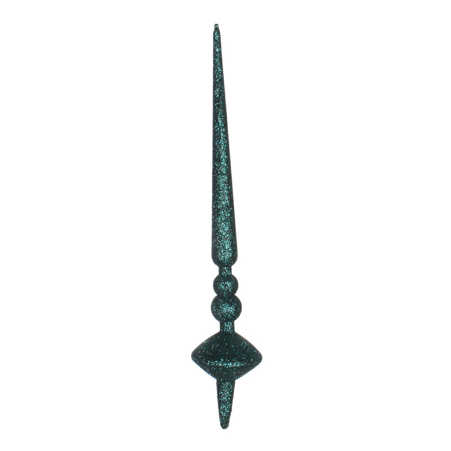 12" Sea Blue Glitter Cupola Finial