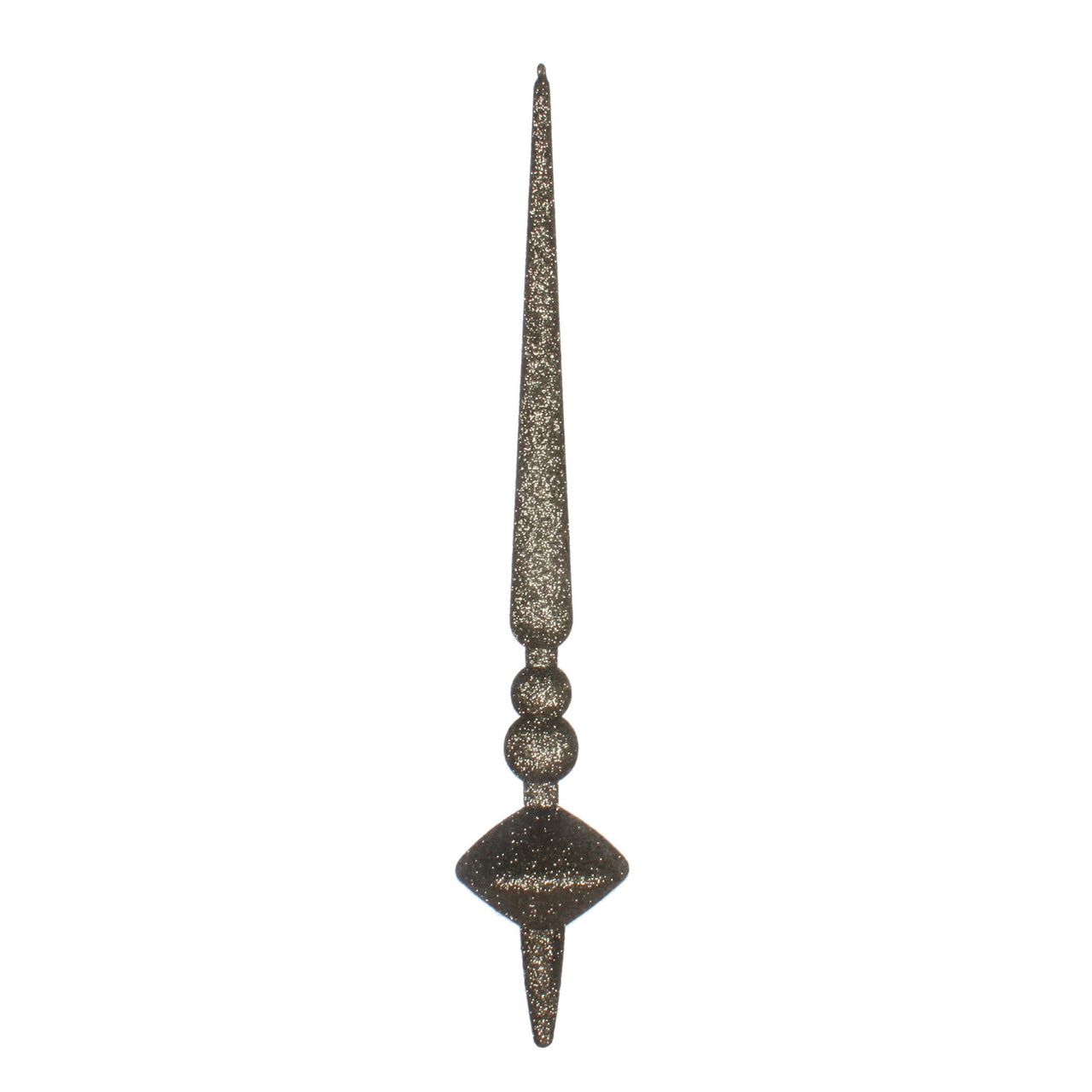 12" Moss Green Glitter Cupola Finial 3/B