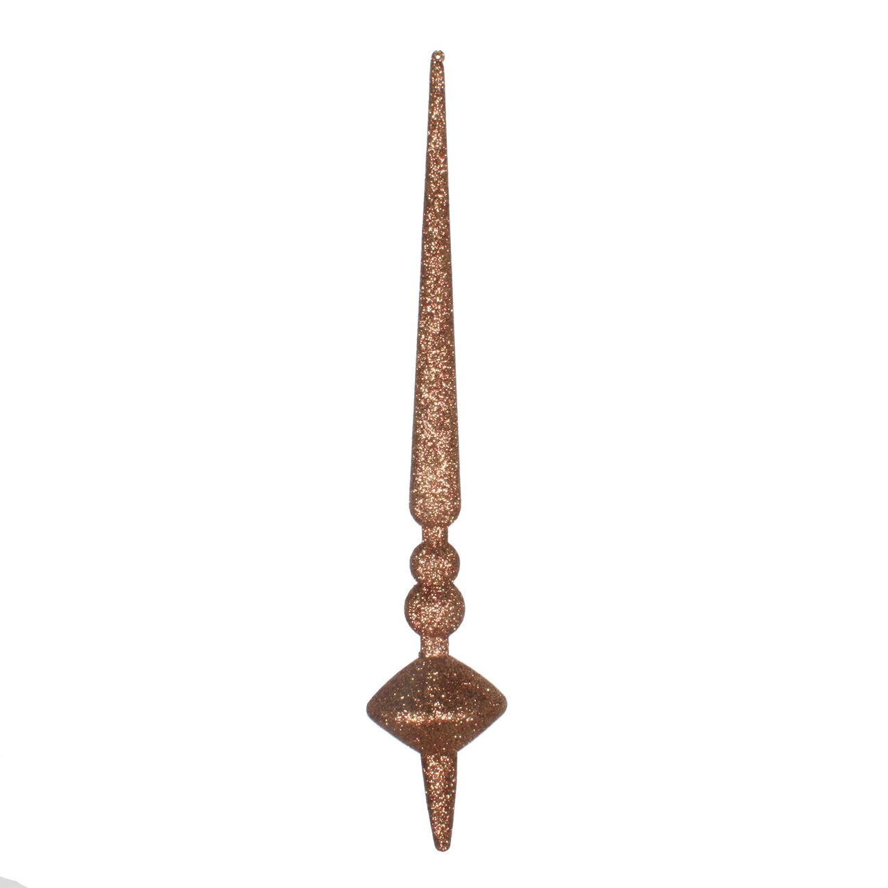 12" Mocha Glitter Cupola Finial