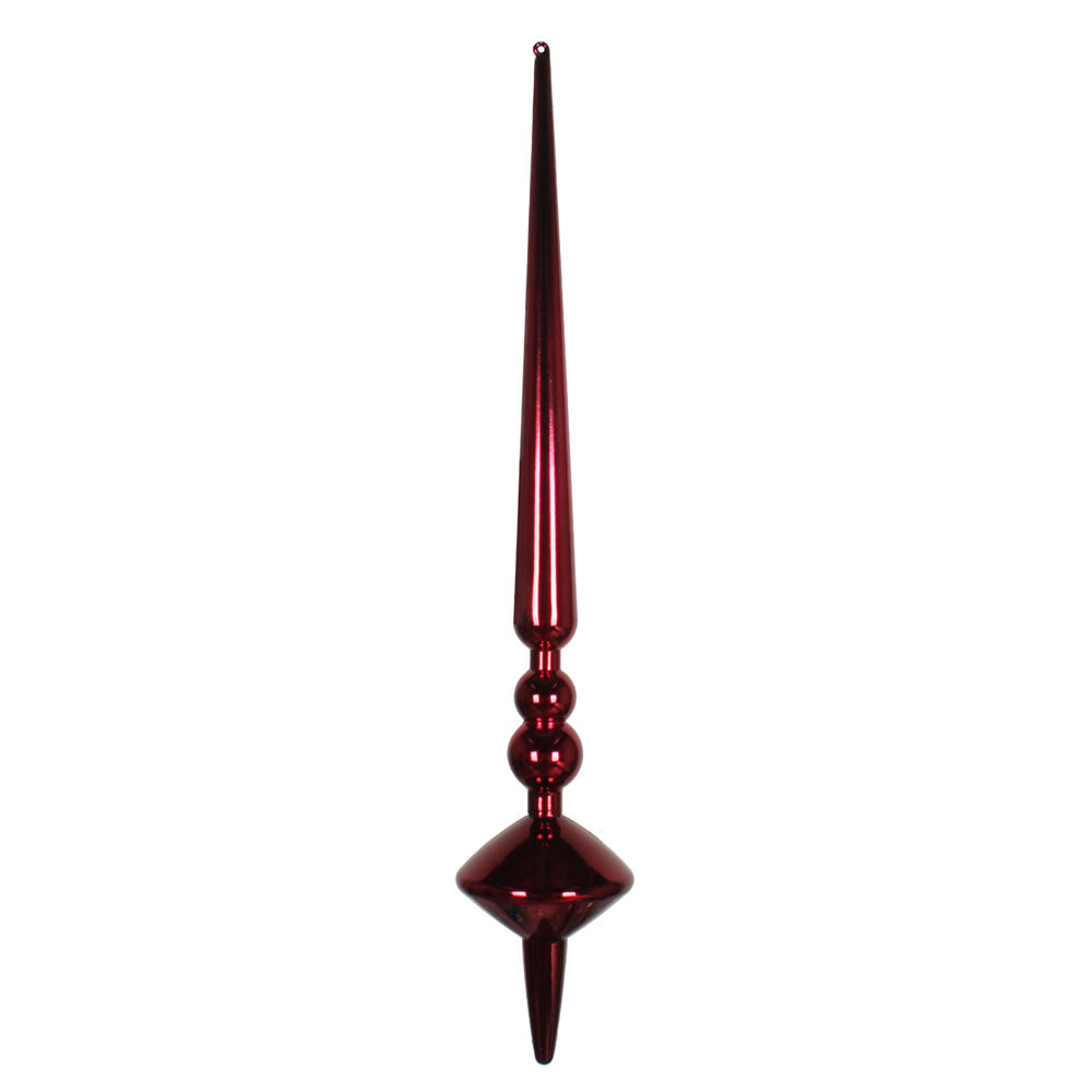 18" Wine Shiny Cupola Finial