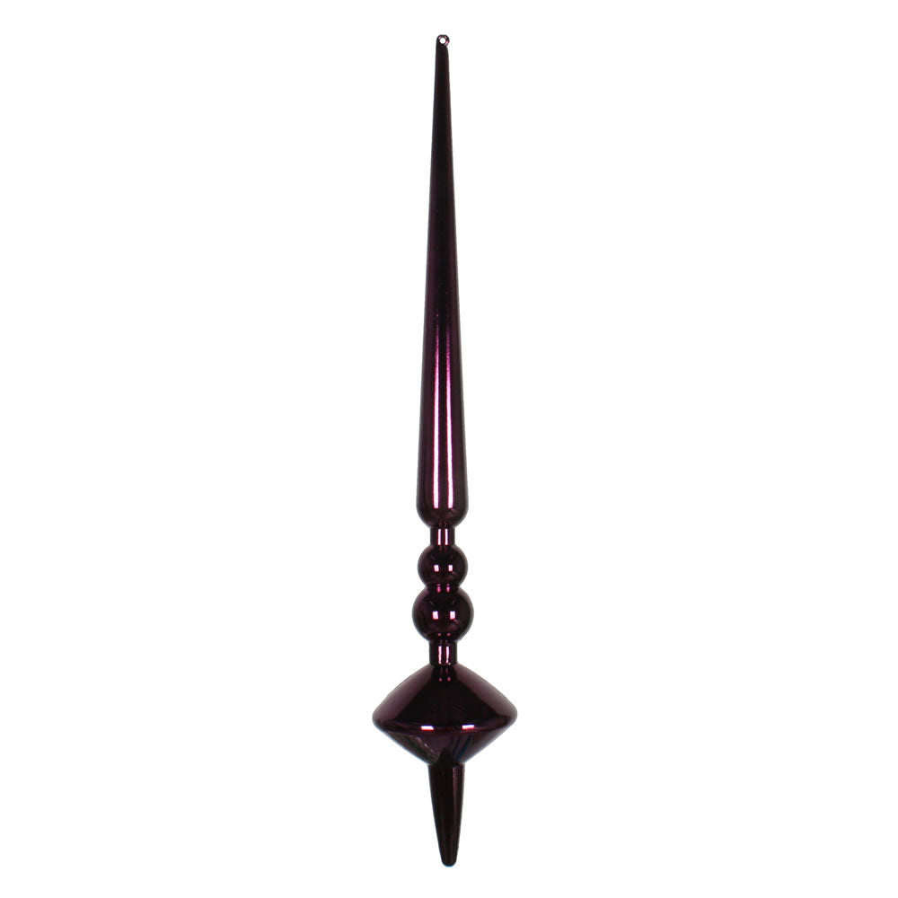 18" Plum Shiny Cupola Finial