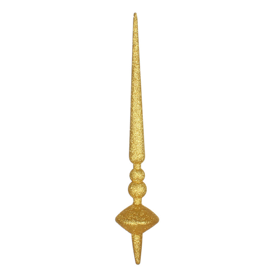 18" Honey Gold Glitter Cupola Finial