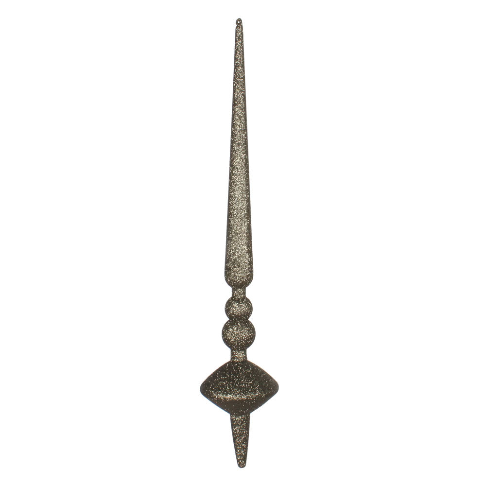 18" Moss Green Glitter Cupola Finial