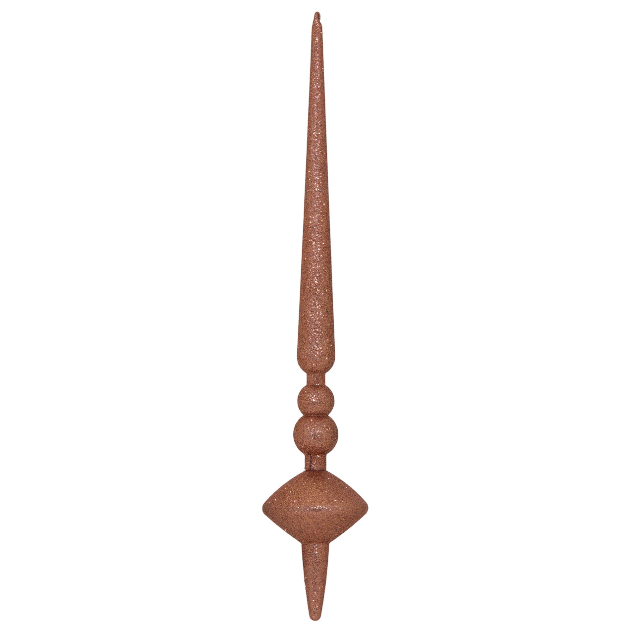 18" Coral Glitter Cupola Finial