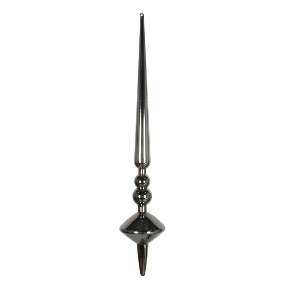 18" Pewter Shiny Cupola Finial