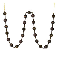 6' Chocolate Stripe Ball Ornamnt Garland