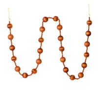 6' Copper Stripe Ball Ornament Garland