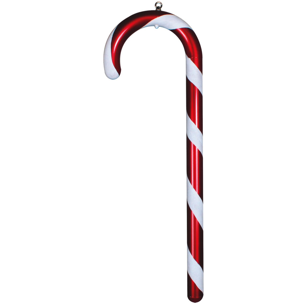 36" Red Candy Cane/White Glitter