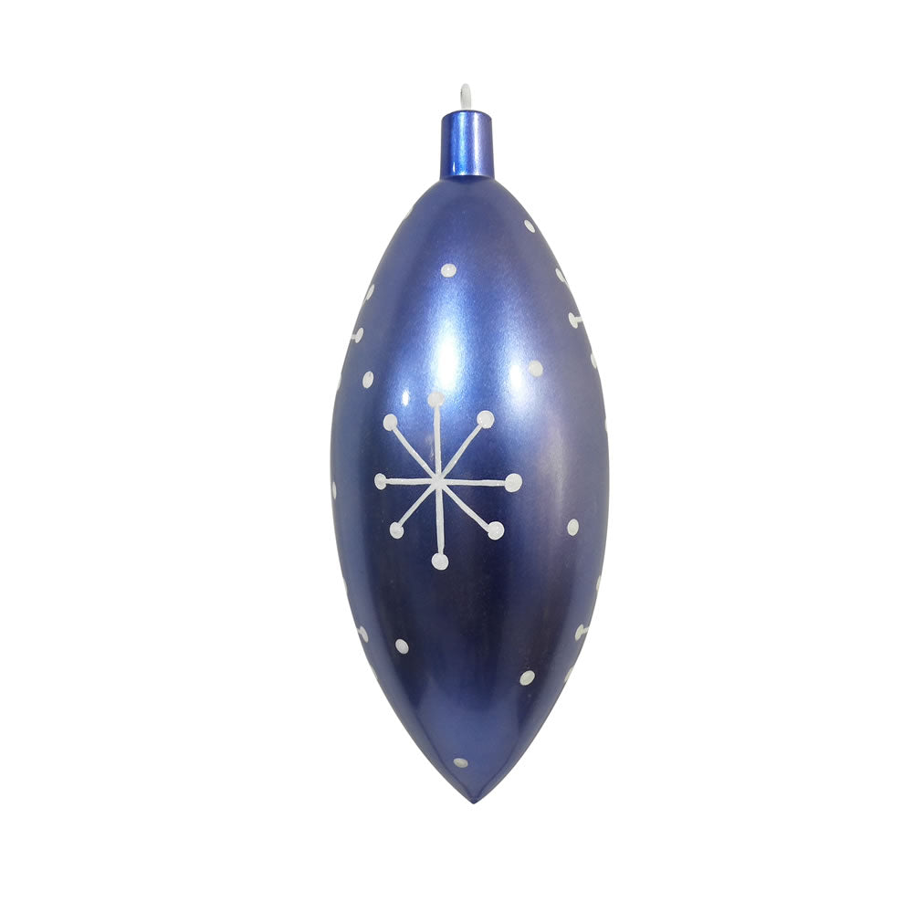 16" Periwinkl Candy Drop White Snowflake