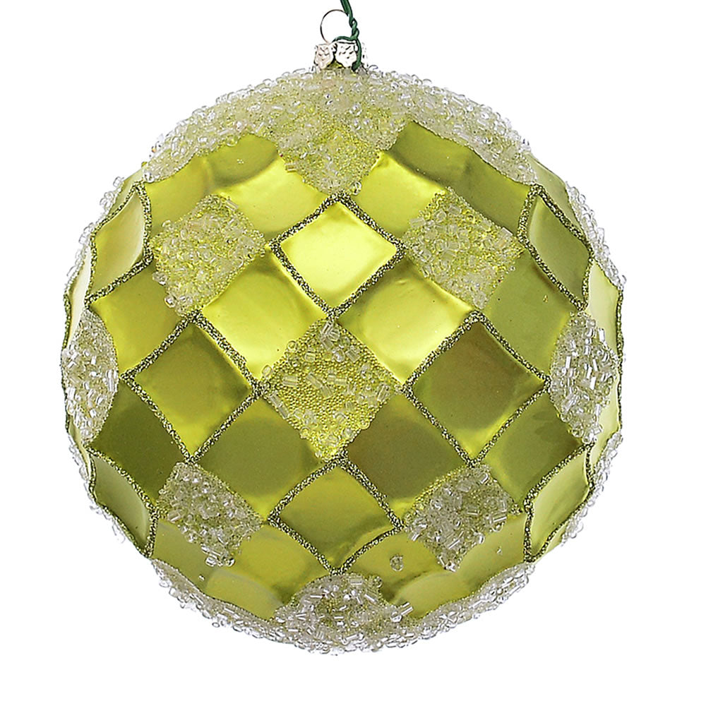 4.75" Lime Net Beaded Ball