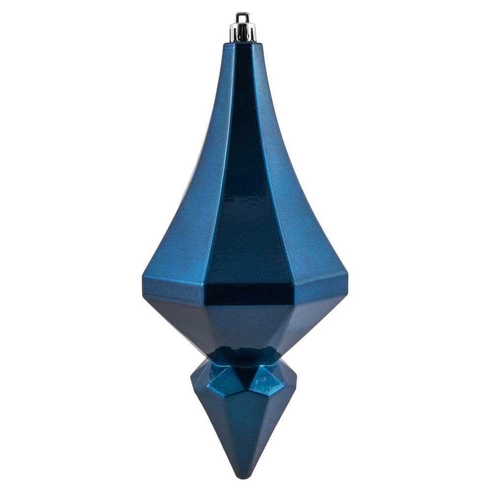 8" Blue Candy Diamond Finial