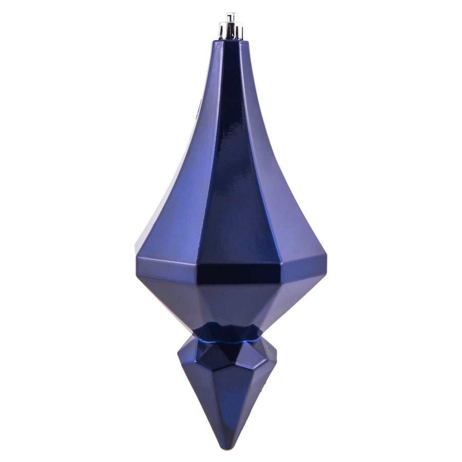 8" Cobalt Blue Candy Diamond Finial