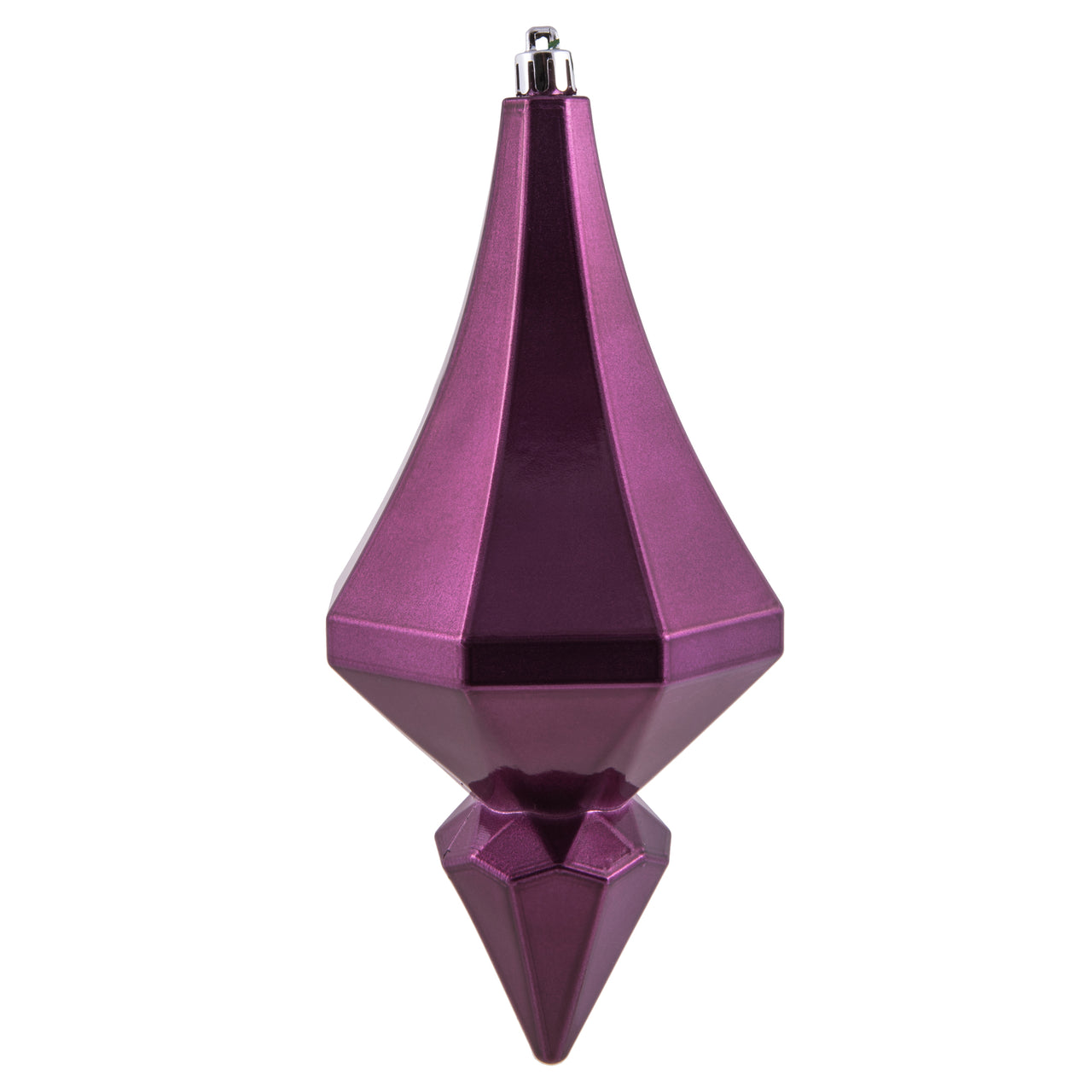 8" Plum Candy Diamond Finial