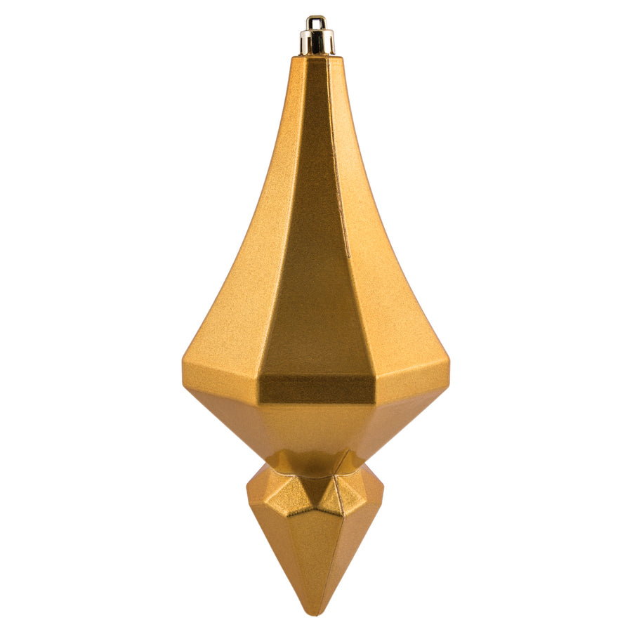 8" Honey Gold Candy Diamond Finial
