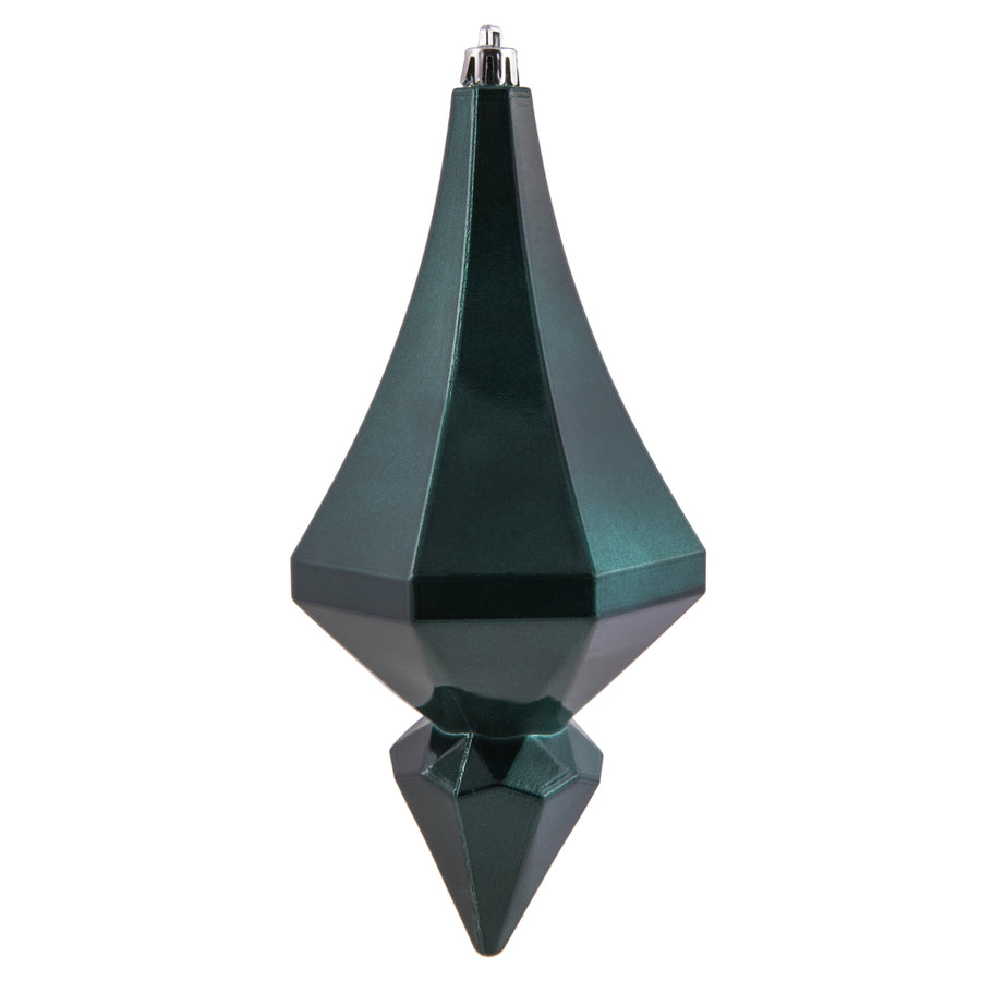 8" Sea Blue Candy Diamond Finial