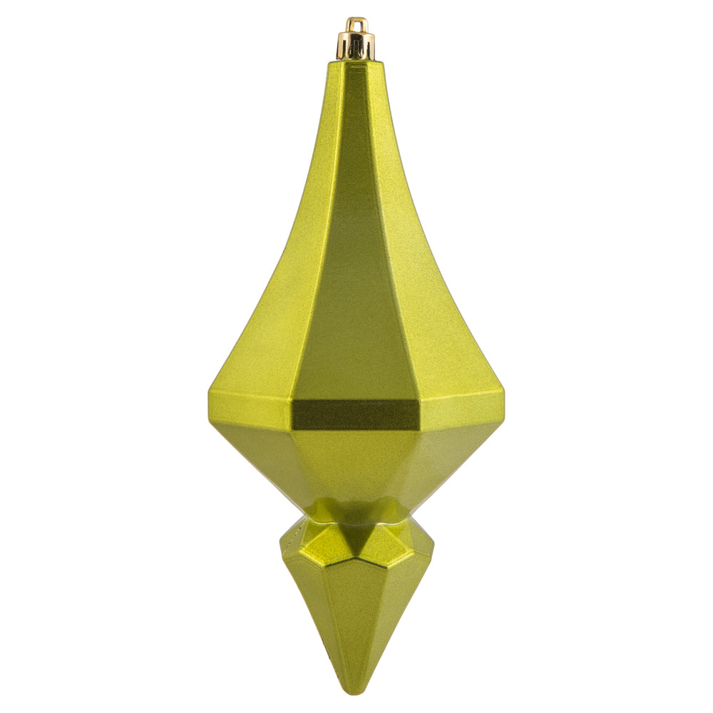 8" Lime Candy Diamond Finial