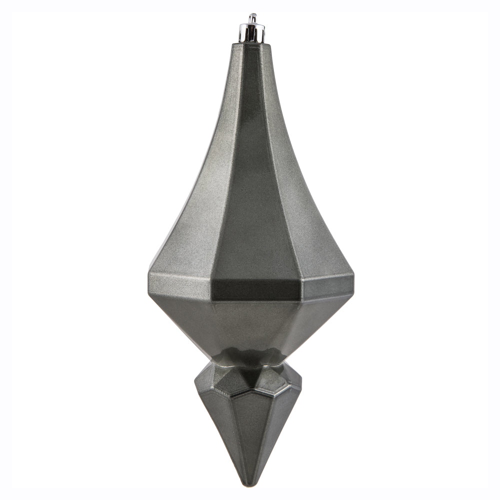 8" Pewter Candy Diamond Finial