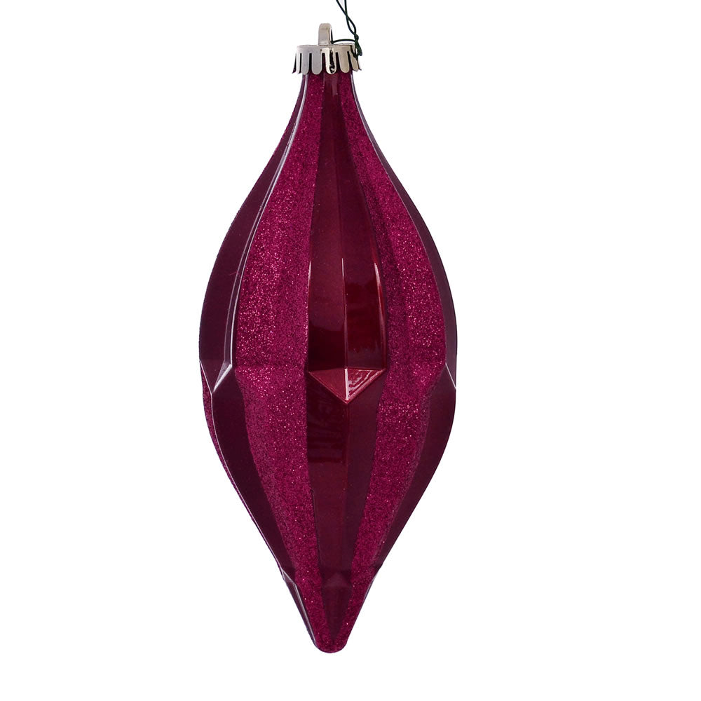 10" Berry Red Candy Glitter Shuttle