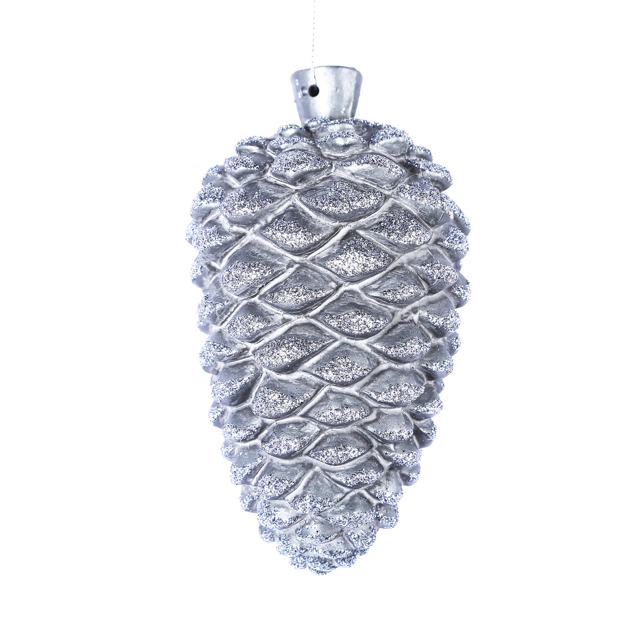 5.5" Pewter Antique Pinecone Orn
