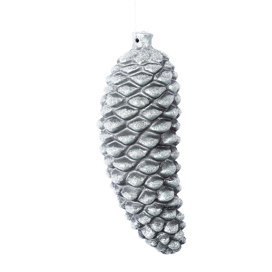 8" Limestone Antique Pinecone Orn